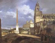 Francois-Marius Granet The Church of Trinita dei Monti in Rome (mk05) painting
